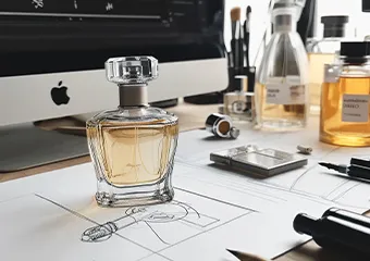 Perfume bottle design confirmation drawing