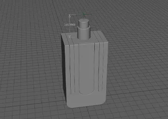 3D model of a custom perfume bottle
