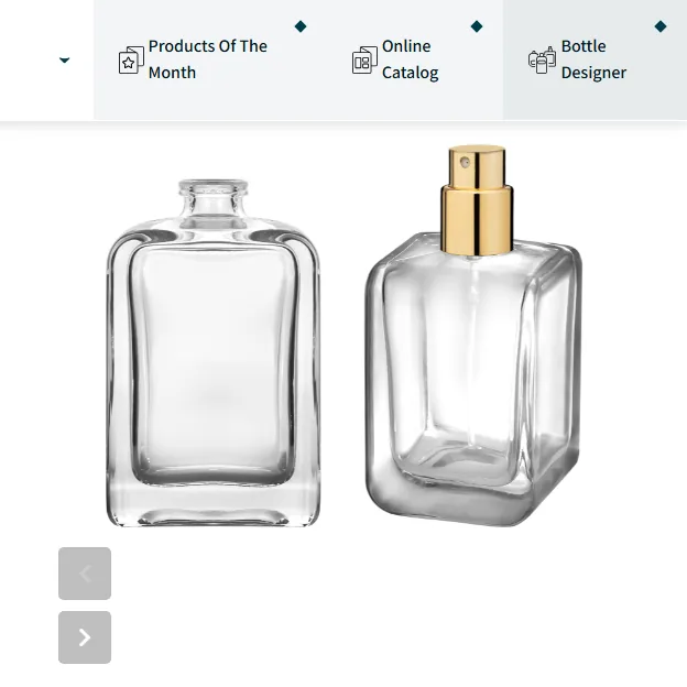 50ml Perfume Bottles packaging reference